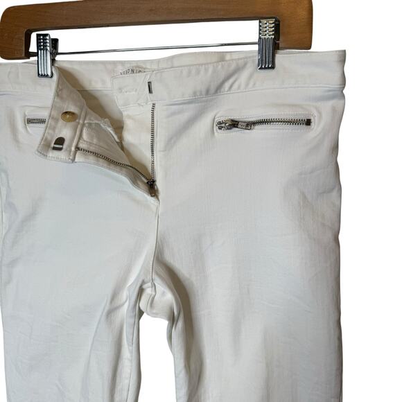 Veronica Beard Skinny Zip Pocket Denim Trousers White size 10 - Picture 4 of 6